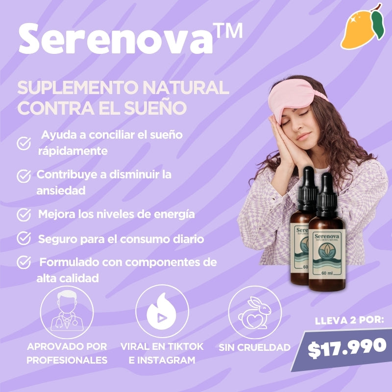 Serenova™ Suplemento natural contra el sueño 2x1