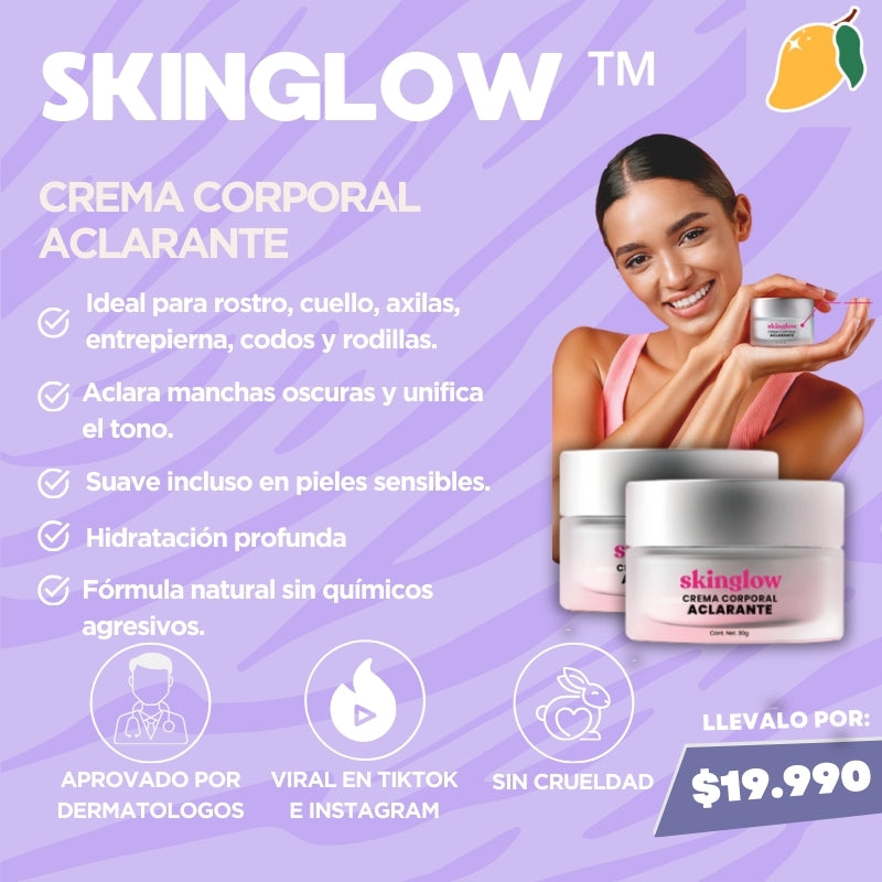 SKINGLOW™ CREMA ACLARANTE CORPORAL 2X1