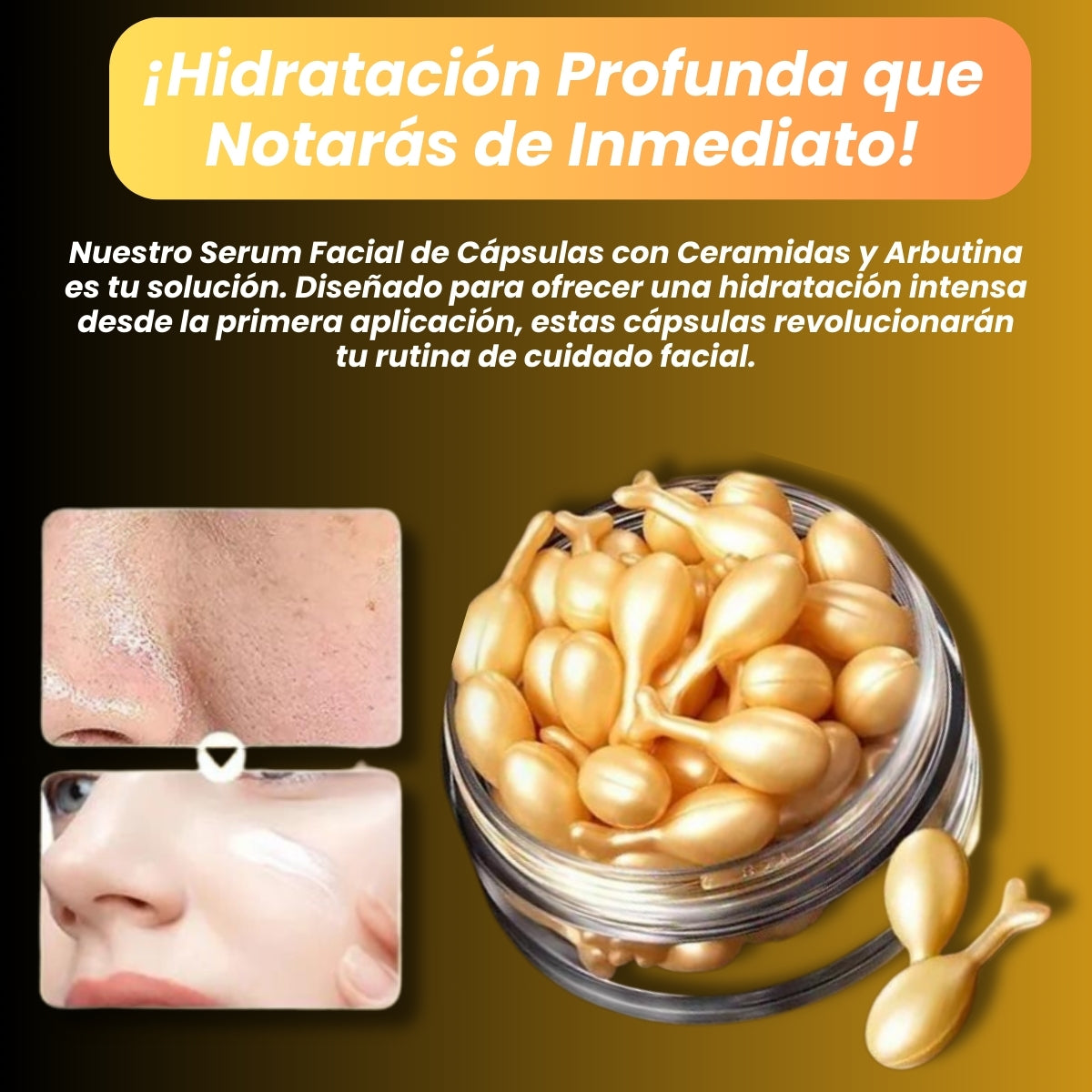 Serum Facial Capsulas Ceramidas Arbutina