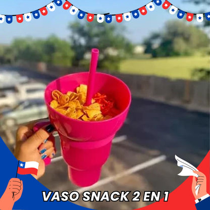 SnackSip Duo™ Vaso Snack 2 En 1 - 🎁OFERTA 2x 1 Lleva una unidad de 🎁