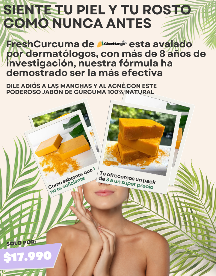 Nature's Jabón de Cúrcuma Natural🍀OFERTA 2+1 DE REGALO🍀