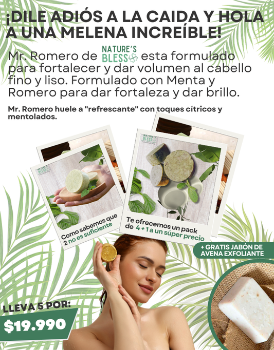 Nature's Bless: Champú Sólido Natural🍀OFERTA 4+1 DE REGALO