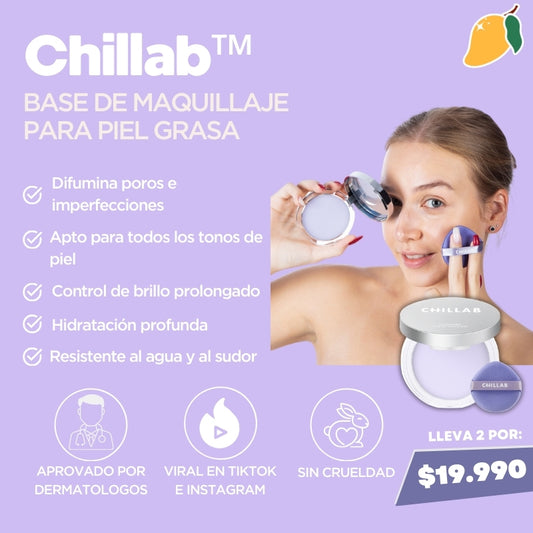 Chillab™ Base de maquillaje para piel grasa