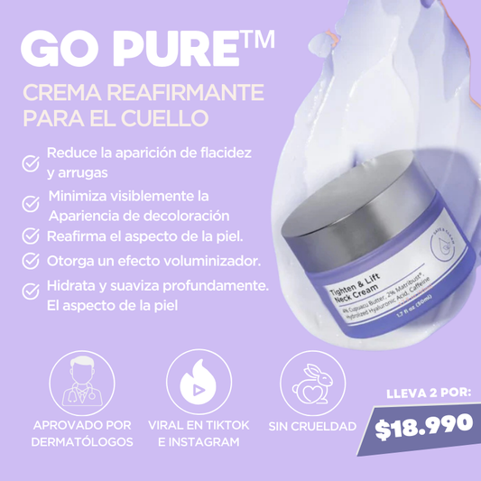 GoPure - Crema Reafirmante Para el Cuello