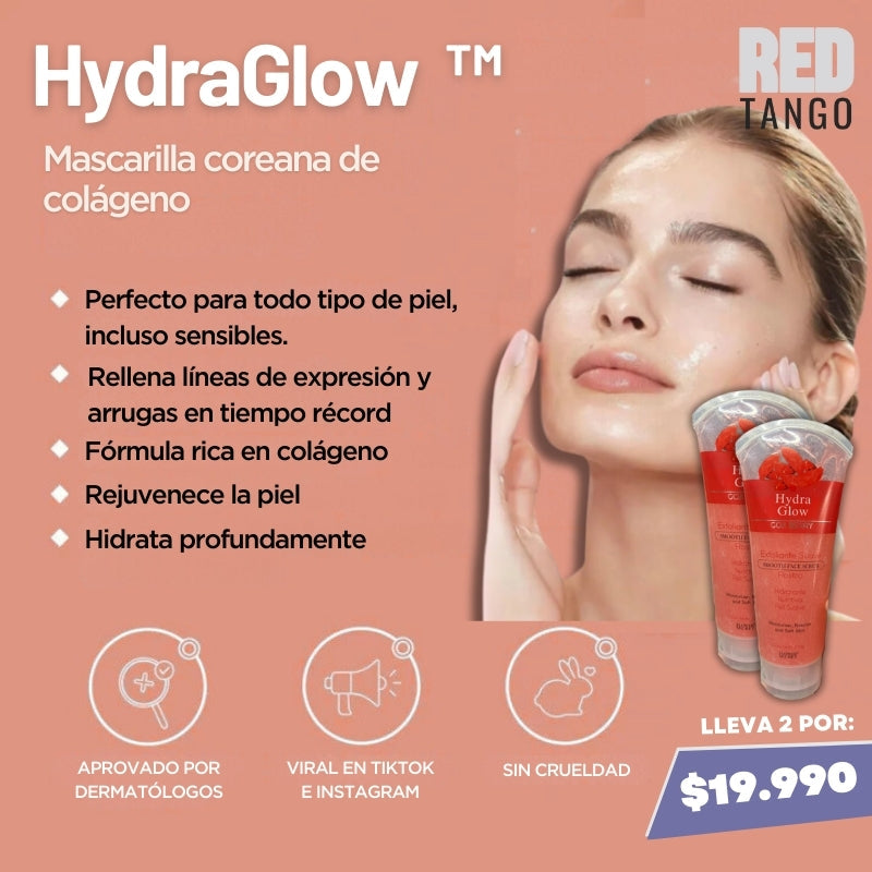 HydraGlow  ™ Mascarilla Coreana De Colágeno ⭐LLEVA 2 + BROCHA ESPECIAL DE REGALO⭐