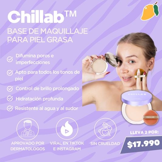 Chillab™ Base de maquillaje para piel grasa